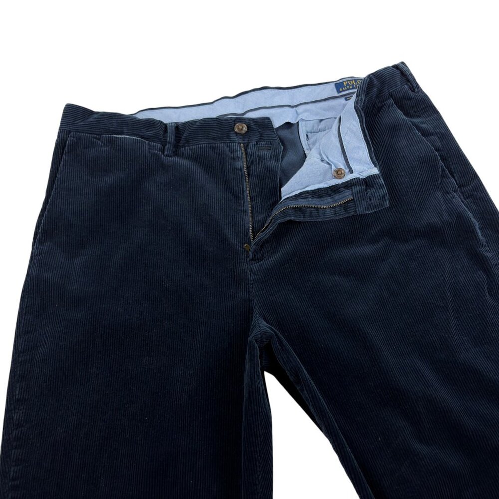 Polo Ralph Lauren Corduroy Pants Mens Size 40 x 32 Stretch Classic Fit Navy